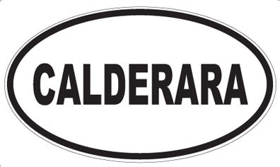 CALDERARA - Oval Sticker