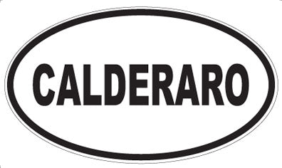 CALDERARO - Oval Sticker