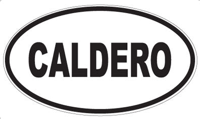 CALDERO - Oval Sticker
