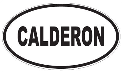 CALDERON - Oval Sticker