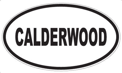 CALDERWOOD - Oval Sticker