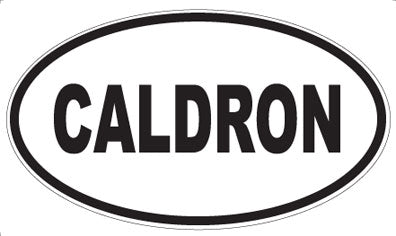 CALDRON - Oval Sticker