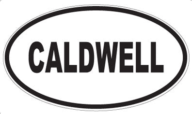 CALDWELL - Oval Magnet