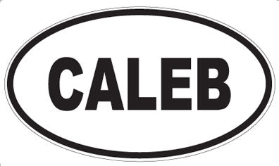 CALEB - Oval Magnet