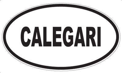 CALEGARI - Oval Sticker
