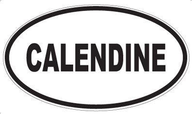 CALENDINE - Oval Sticker