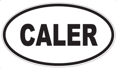 CALER - Oval Sticker