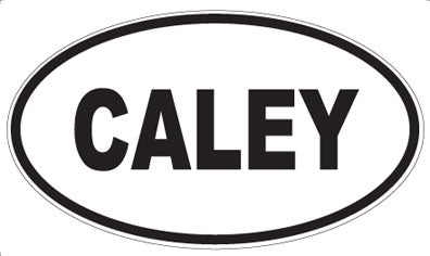 CALEY - Oval Sticker
