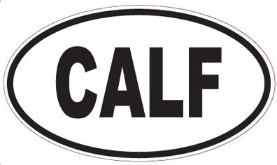 CALF - Oval Sticker