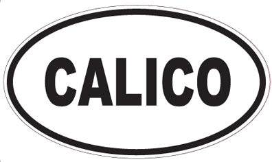 CALICO - Oval Sticker