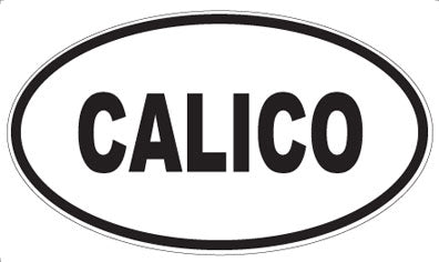 CALICO - Oval Magnet