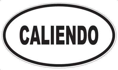 CALIENDO - Oval Sticker