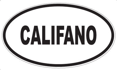CALIFANO - Oval Magnet