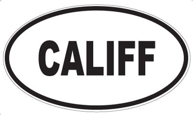 CALIFF - Oval Sticker