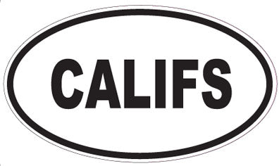 CALIFS - Oval Sticker