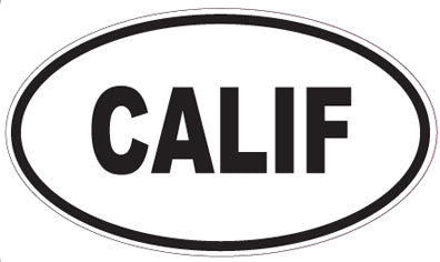 CALIF - Oval Magnet