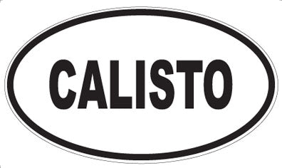 CALISTO - Oval Sticker