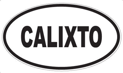 CALIXTO - Oval Sticker