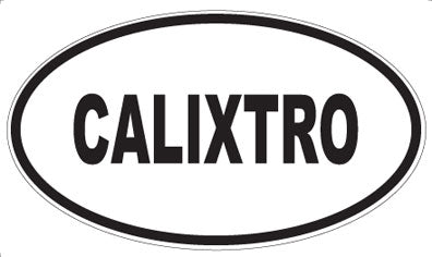 CALIXTRO - Oval Sticker