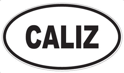 CALIZ - Oval Sticker