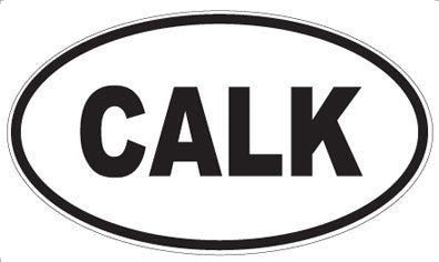 CALK - Oval Sticker