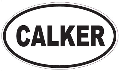 CALKER - Oval Sticker