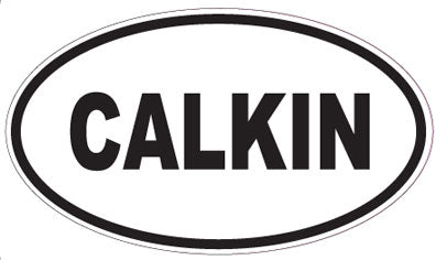 CALKIN - Oval Sticker