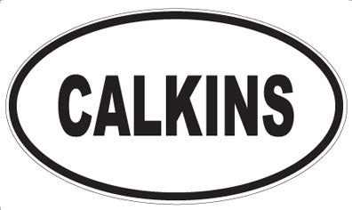 CALKINS - Oval Magnet