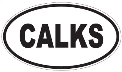 CALKS - Oval Sticker