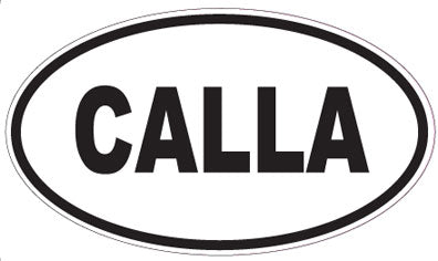 CALLA - Oval Sticker