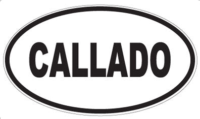CALLADO - Oval Sticker