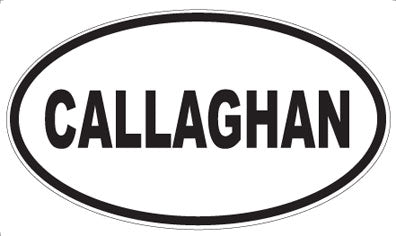CALLAGHAN - Oval Sticker