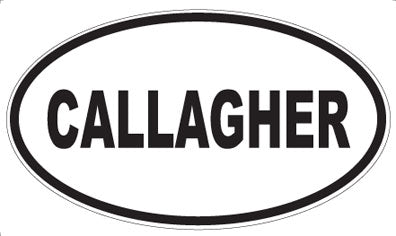 CALLAGHER - Oval Magnet