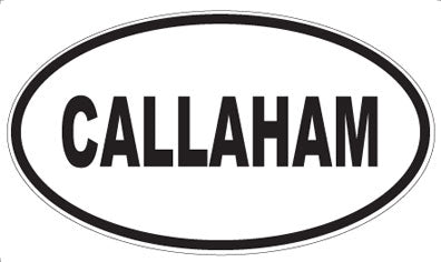 CALLAHAM - Oval Sticker