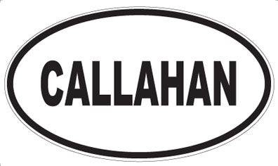 CALLAHAN - Oval Sticker