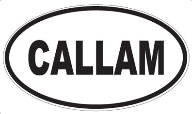 CALLAM - Oval Sticker