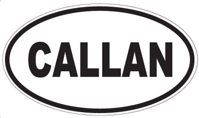 CALLAN - Oval Sticker