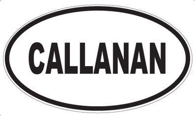 CALLANAN - Oval Sticker