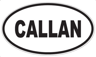 CALLAN - Oval Magnet