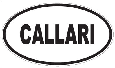 CALLARI - Oval Sticker