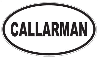 CALLARMAN - Oval Sticker