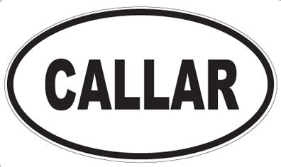 CALLAR - Oval Magnet