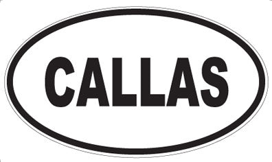 CALLAS - Oval Magnet