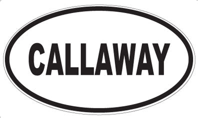 CALLAWAY - Oval Magnet