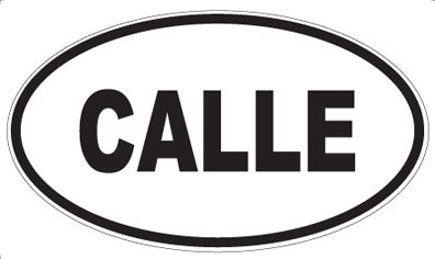 CALLE - Oval Sticker