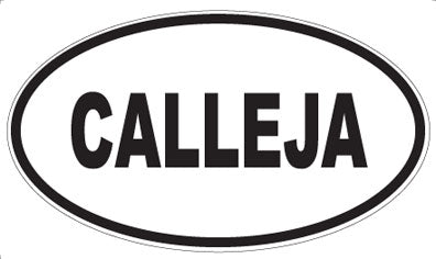 CALLEJA - Oval Sticker