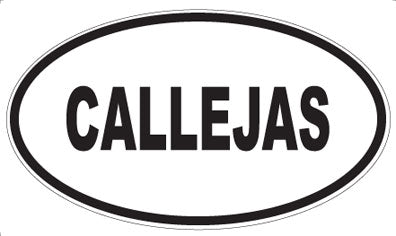 CALLEJAS - Oval Magnet