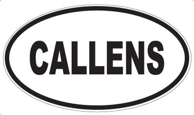 CALLENS - Oval Sticker