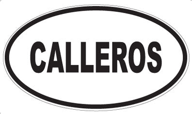 CALLEROS - Oval Magnet