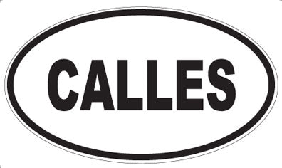 CALLES - Oval Magnet